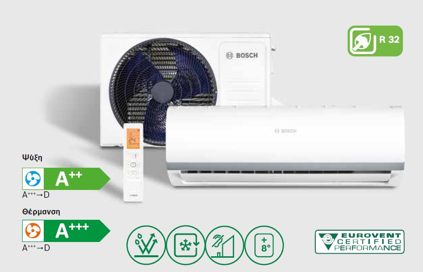 Κλιματιστικό Bosch Climate 2000 στη Λάρισα – Papageorgiou Engineering